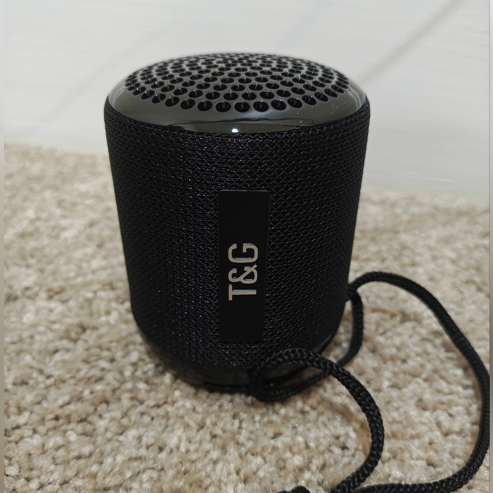 T&G Black Portable Bluetooth Speaker